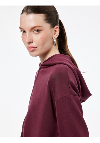 Koton Rahat Kalıp Modal Kumaş Uzun Kollu Tam Fermuarlı Kapüşonlu Sweatshirt Bordo 6wak10117ek Koton Rahat Kalıp Modal Kumaş Uzun Kollu Tam Fermuarlı Kapüşonlu Sweatshirt Bordo 6wak10117ek