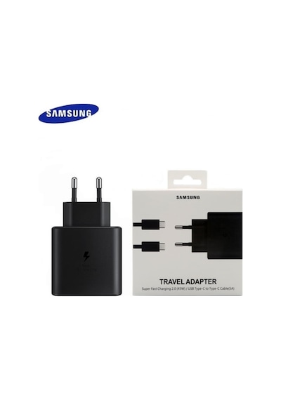 Samsung Uyumlu EP-TA845XWEGWW 45 W Type-C Hızlı Şarj Cihazı Siyah