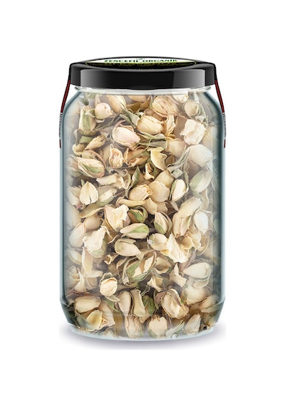 Tomurcuk Beyaz Gül Kurusu Bi Kavanoz 660 Cc. Cam Kavanozda Kurutulmu Beyaz Gül Dried Rose Bud
