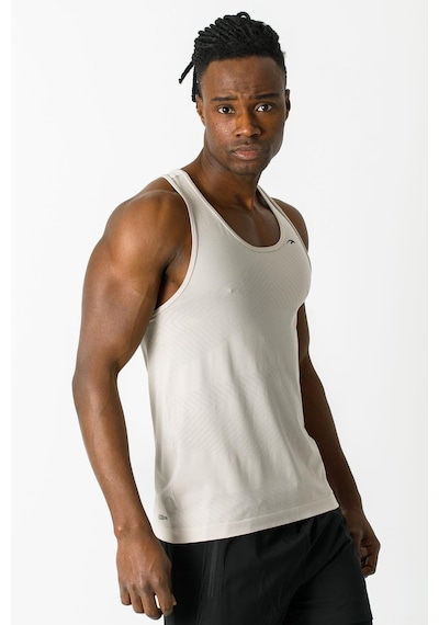 Maraton Active Ekstra Slim Erkek Atlet Yaka Kolsuz Training Taş Rengi Atlet 824011-Taş Rengi