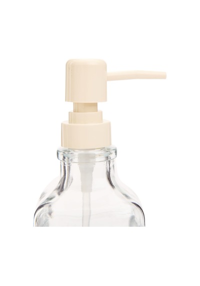 Stantlı Sıvı Sabunluk - Krem / Şeffaf - 500 Ml Çok Renkli
