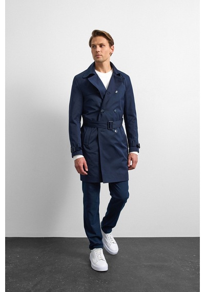 Backandbond Lacivert Casual Trençkot Çok Renkli