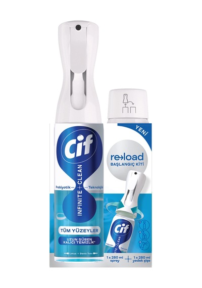 Cif Infinite Clean 280 Ml + Yedek Lotus Deniz Tuzu 280 Ml 2 Adet
