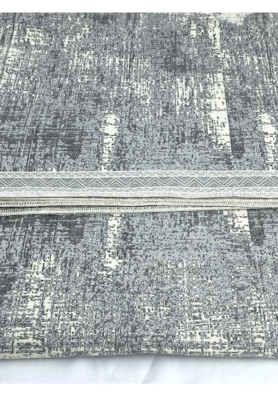 Modern Pamuklu Halı Örtüsü Savan 6m2 Dokuma 200x300 Lastiksiz Gri