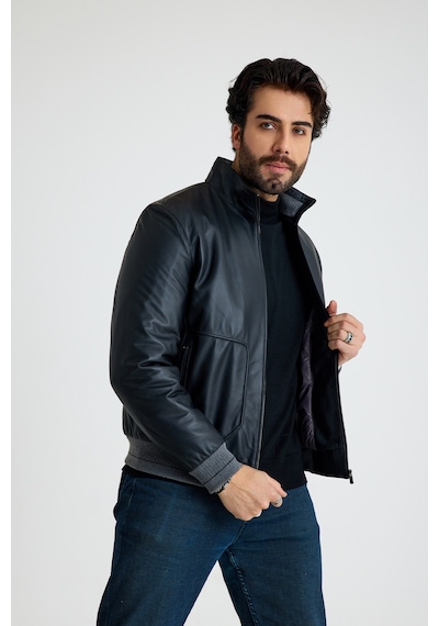 Franko Armondi Klasik Erkek Deri Ceket E56-kd-2906-24142 Siyah