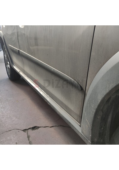 S-dizayn Dacia Sandero Stepway Abs Plastik Yan Kapı Koruma Çıtası 2013-2020 A+ Kalite