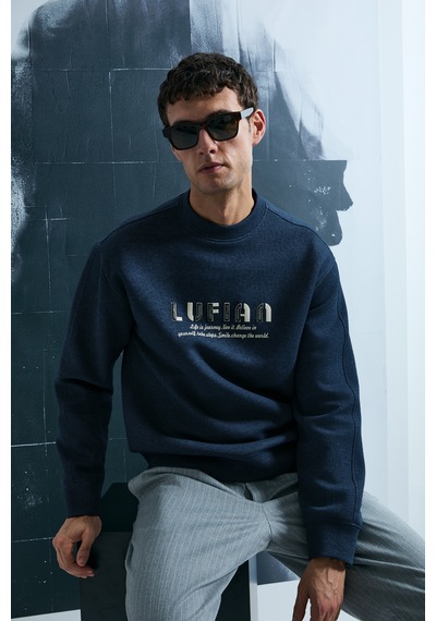 Lufian Oracle Erkek Sweatshirt Lacivert Lacivert 112030178100200