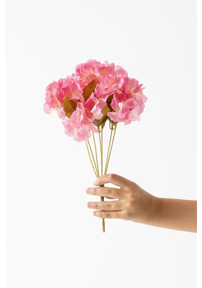 Yapay Ortanca Çiçeği 35 Cm 7 Dal Fuşya
