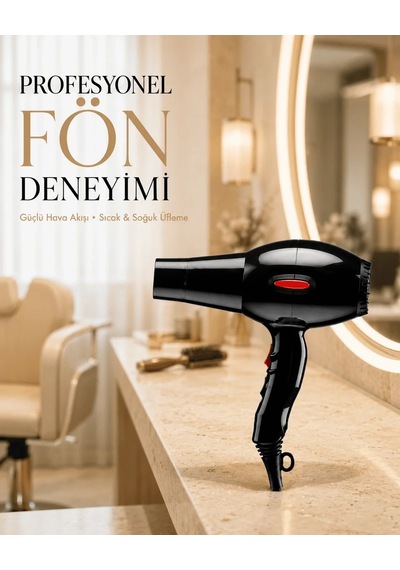 Lb 2200 Watt Profesyonel Saç Kurutma Makinesi Ac Motorlu Yüksek Performanslı