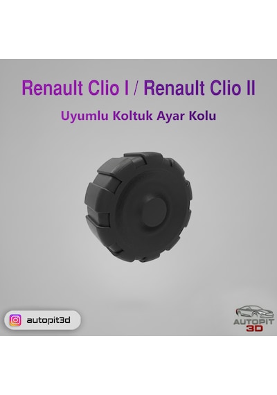 Renault Clıo I / Clıo Iı Uyumlu Koltuk Ayar Kolu Siyah