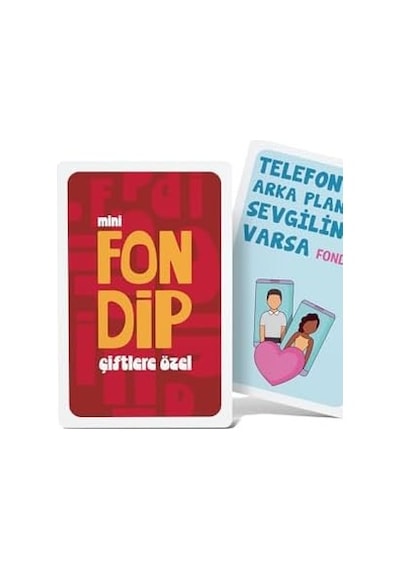 Zigzag Games Mini Fondip Çiftlere Özel, 55 Kartlı İçki Oyunu, Romantik Meydan Okumalar