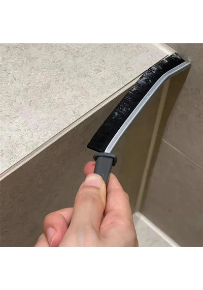 Çok Amaçlı Multi İnce Temizlik Fırçası ve Telli Ovma Bezi Derz Arası Banyo Mutfak Lavabo ve Bulaşık Dip Köşe 2'li