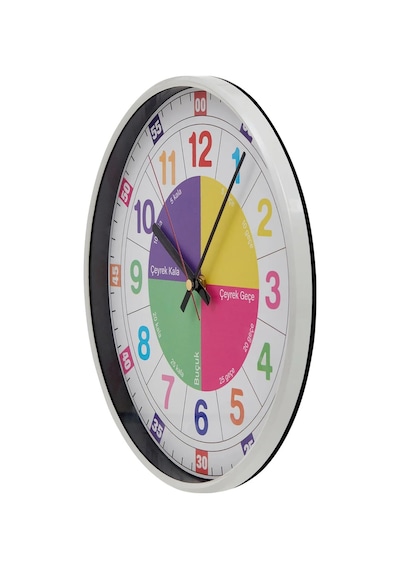 Klik Slim Öğretici Çocuk Odası Saati - 30 Cm Çok Renkli