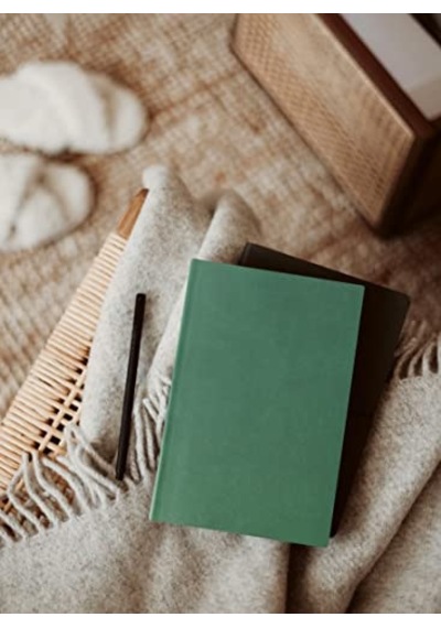 Fark Tanıtım Çizgisiz Not Defteri, Yeşil Deri Kapaklı Defter, 128 Yaprak A5 Defter, Ofis Ve Kırtasiye 14cm X 21 C