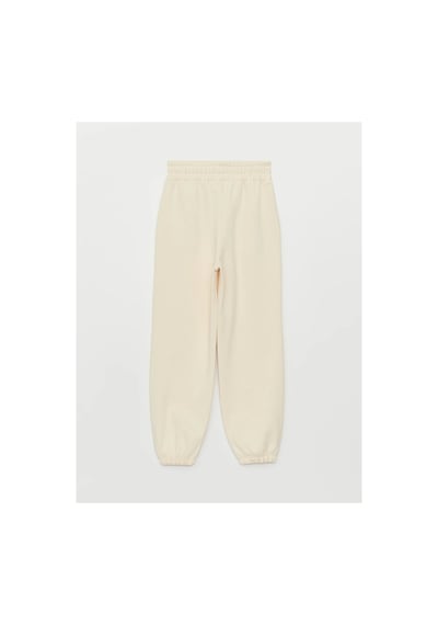 LC Waikiki Lcw Vision Bej Beli Lastikli Nakışlı Kadın Kalın Jogger Eşofman Alt BEIGE