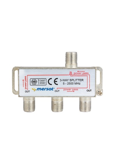 Kablolu Yayın Splitter Dağıtıcı 3'lü 5-2500 Mhz