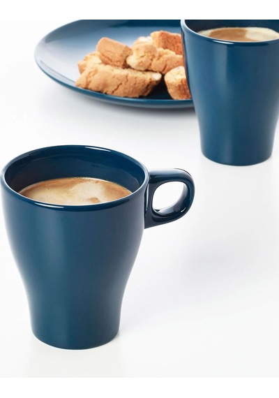 Ikea Färgrık Seramik Kupa 11 Cm 250 Ml Lacivert 1 Parça