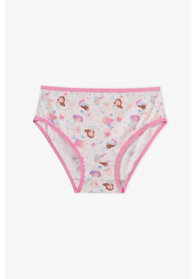 Penti Kız Çocuk Mermaids Unicorn Desenli 5li Slip Külot Çok Renkli