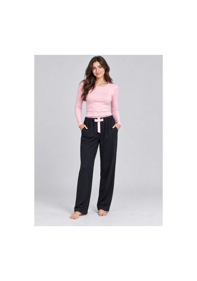 Mavera Mv03 Kadın Siyah Cepli Uzun Pijama Altı Siyah - 938652953 Siyah - 938652953 Siyah