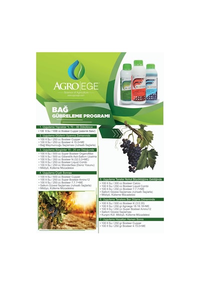 Agroege Bosteer Sıvı Bakır 1 Lt