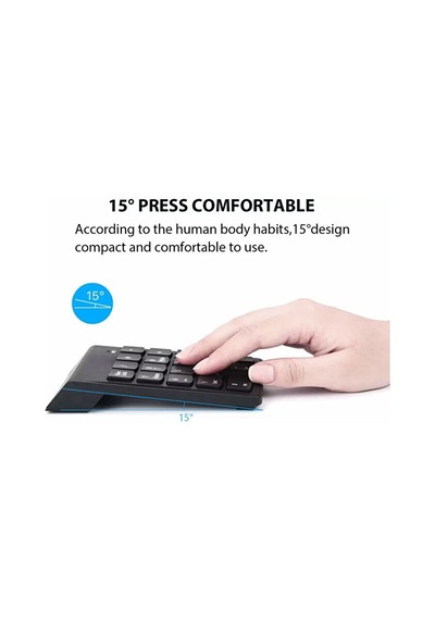 Kablosuz Numeric Keypad 18 Tuşlu Sayısal Tuş Takımı Klavye Numpad