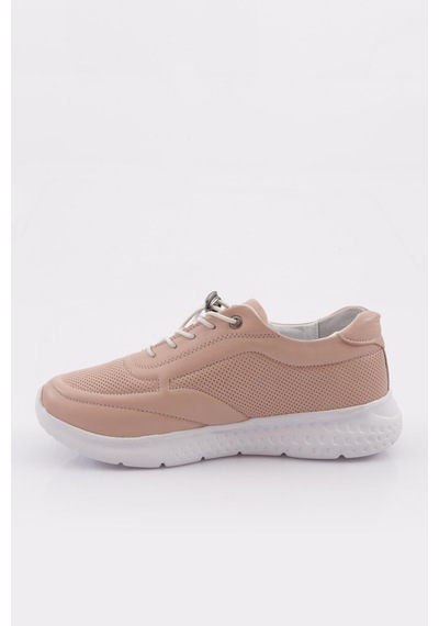 Dgn 2024 Kadin Bağcikli Lazer Comfort Ayakkabi 2024-2135-R1398 Pudra