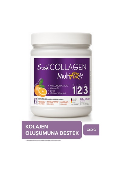 Multiform Hidrolize Kolajen, Vitamin C,biotin,hyaluronik Asit,saç,tırnak,cilt Portakal Aromalı 360g
