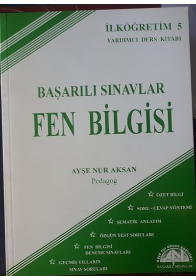 5.Sınıf Fen Bilgisi Başarılı Sınavlar Özet Bilgi Soru 1996 Basım