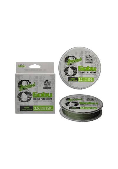Fishpro Goby 8x 150 Mt Dark Green Örgü İp Misina 0.16