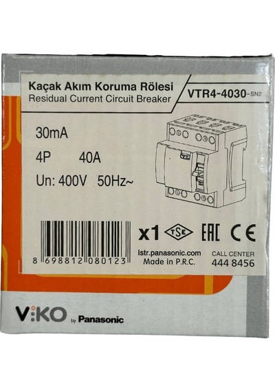 Viko 30ma 40a 4p Kaçak Akım Koruma Rölesi