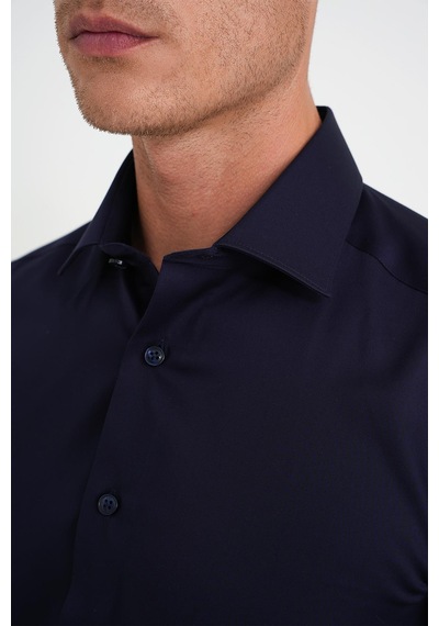 Efor Slim Fit %100 Pamuk Non Iron Kumaş Klasik Lacivert Gömlek Gk 734 Lacivert Efor Slim Fit %100 Pamuk Non Iron Kumaş Klasik Lacivert Gömlek Gk 734 Lacivert