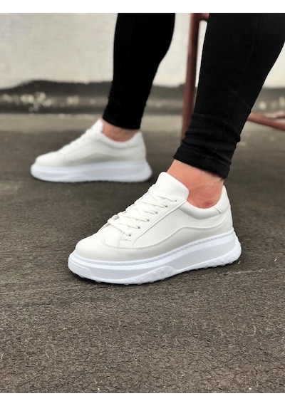 Aymood Jy507 Alone Bağcıklı Cilt Erkek Günlük Sneaker Ayakkabı Cbt Beyaz
