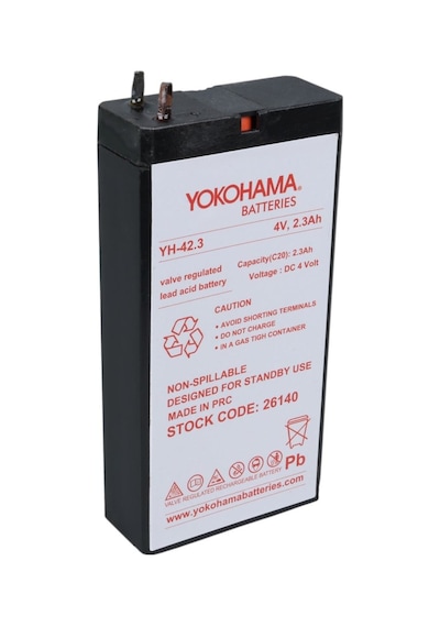 Yokohama Yh-42.3 4v 2300 Mah Bakımsız Işıldak Aküsü