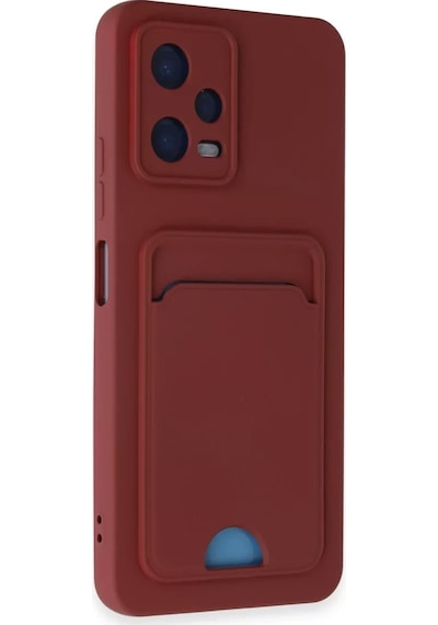 Newface Xiaomi Poco X5 5g Kılıf Kelvin Kartvizitli Silikon - Bordo