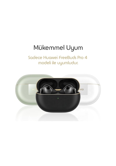 Huawei Freebuds Pro 4 İçin Kulaklık Kılıfı Darbelere Ve Çizilmeye Karşı Kasa Koruyucu Freebuds Pro 4 Kılıfı Tam Koruma Sağlayan Extra Kalın Yapılı Taşıma Askılı Freebuds Pro 4 Koruma Siyah