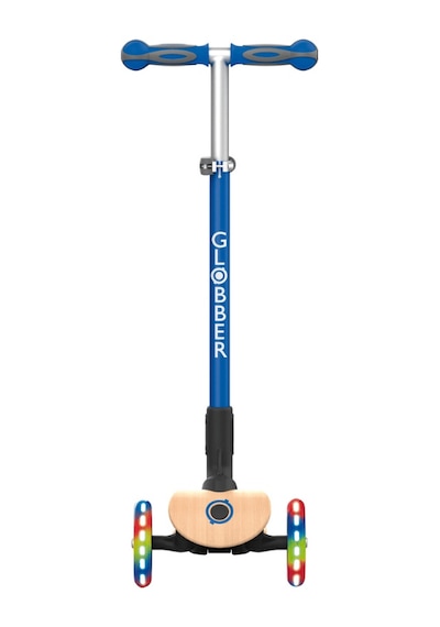 Globber Primo Wood Katlanabilir Işıklı Scooter - Lacivert