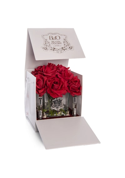 Pirinç Ayaklı Cam Silver 13 Gül Luxury Home Perfume Acı Elma