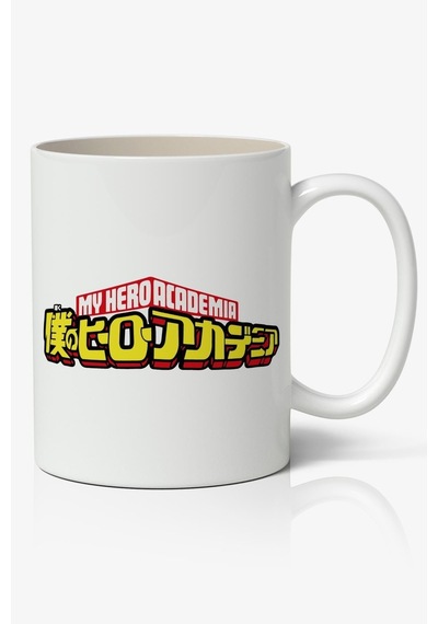 My Hero Academia Logo Anime Beyaz Kupa Bardak Beyaz