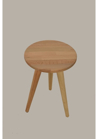 Deco-3002 Ahşap Kayın 3'lü Zigon Sehpa Takımı. Ahşap