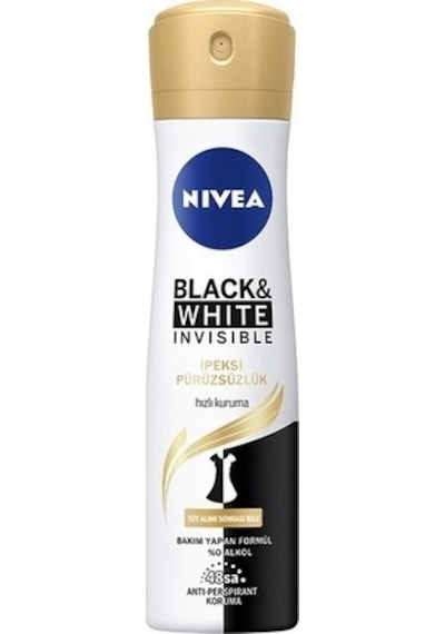 Nivea Invisible Black&White Güçlü Etki Kadın Sprey Deodorant 150 ML