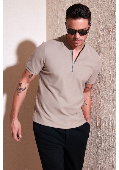 Buratti Erkek T Shirt 5902653 Vizon Vizon