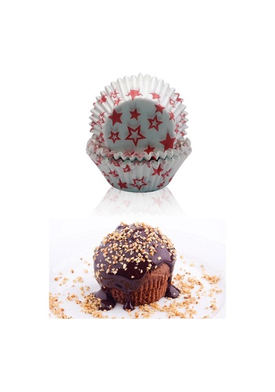 60'lı Browni Kek Muffin Kapsülü Kağıt Turuncu Diğer