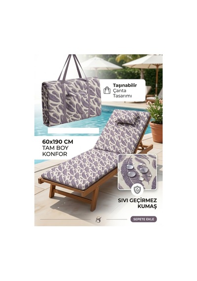 Şezlong Minderi 60 190 Bej