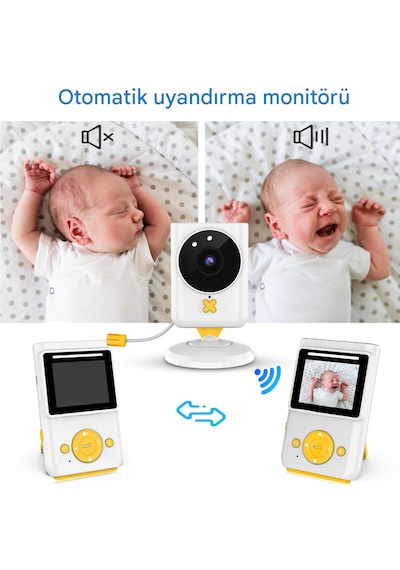 Bebek Monitörü, Kamera Ve Sesli, Hd Video Bebek Monitörü Ekranlı