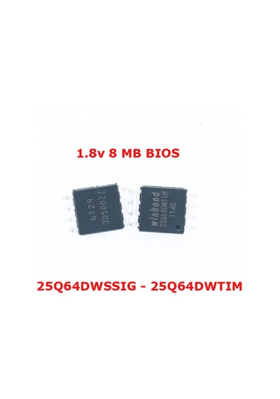 Winbond W25Q64Dwtım, W25Q64Dwssıg Sop8 8 Mb 1.8V Bıos Chip Entegr