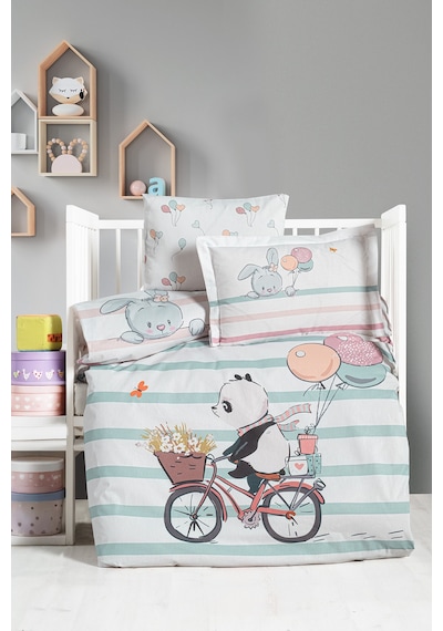 Ranforce Bebek Nevresim Takımı - Little Panda Çok Renkli