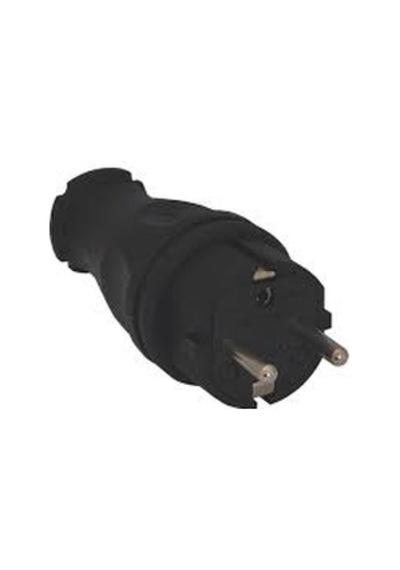 Tp Electric Kauçuk Düz Fiş 1x16a Dayanıklı Endüstriyel Elektrik Fişi