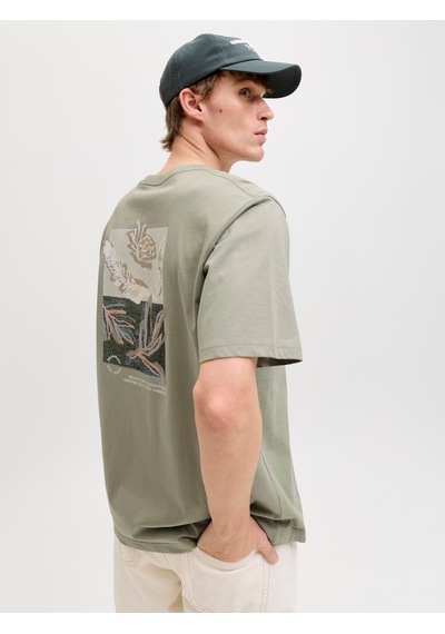Jack & Jones Montauk Allover Print Erkek Yeşil Tişört 12292148-sgrs