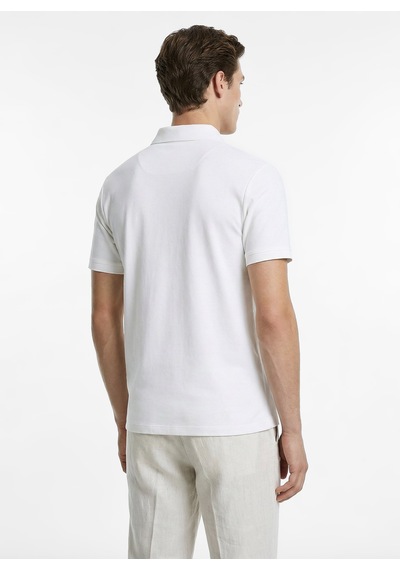 Fabrika Kırık Beyaz Erkek Slim Fit Polo T-shirt F6sm-tst 2121