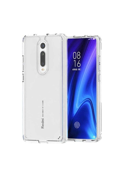 Xiaomi Mi 9t / Mi 9t Pro Kılıf Coss Crystal Clear Kenarı Silikon Arkası Sert Şeffaf Kapak Col33772-renksiz